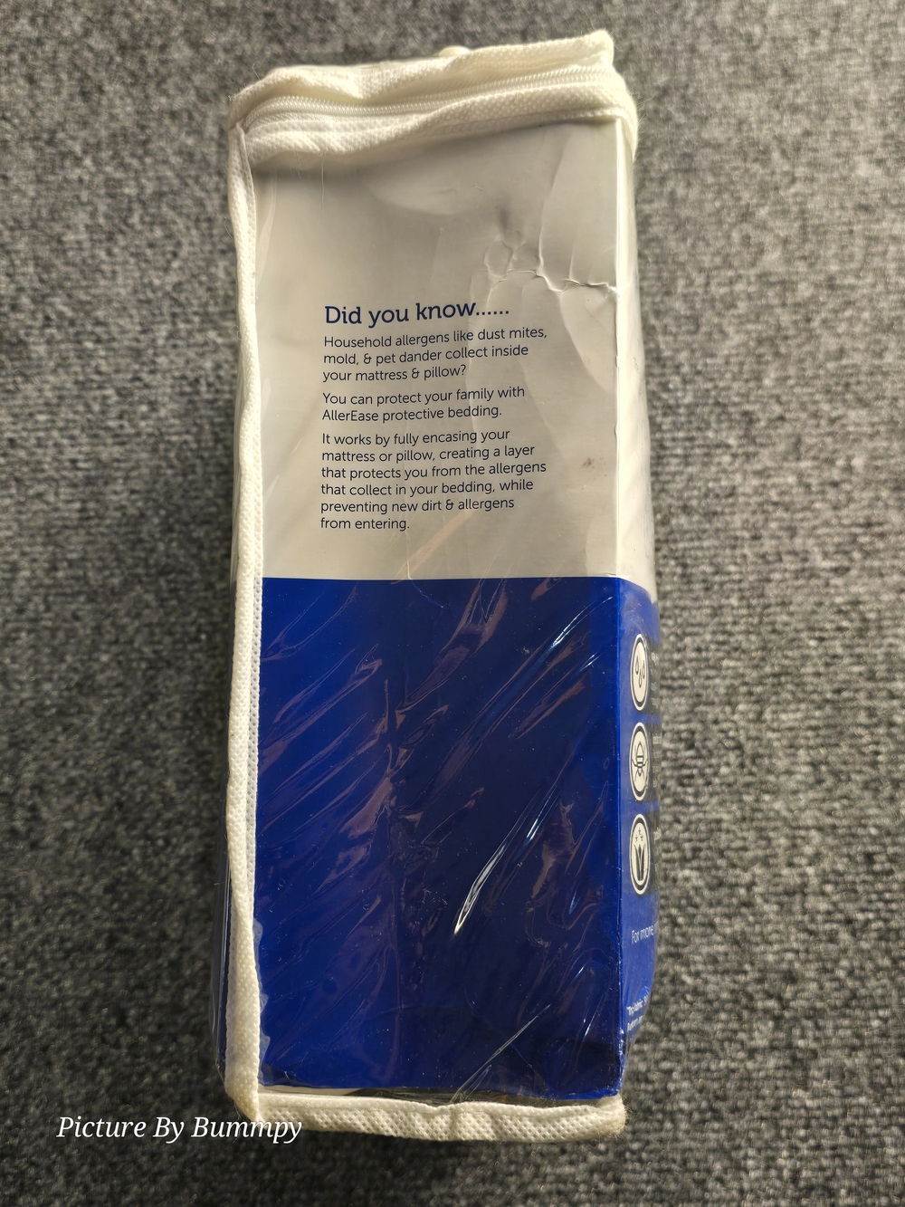 New In Package Allerease Zippered Twin Mattress Protector - Picture 4 of 5